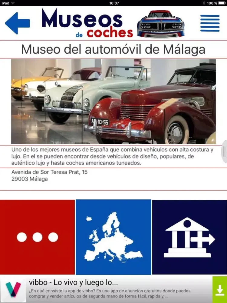 Скриншоты Museos de coches iPad 