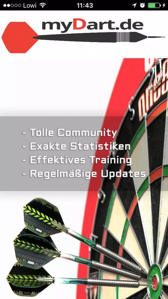 Tangkapan layar myDart.de