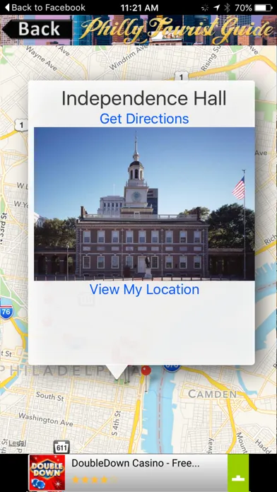 Zrzuty ekranu Philadelphia Tourist Guide
