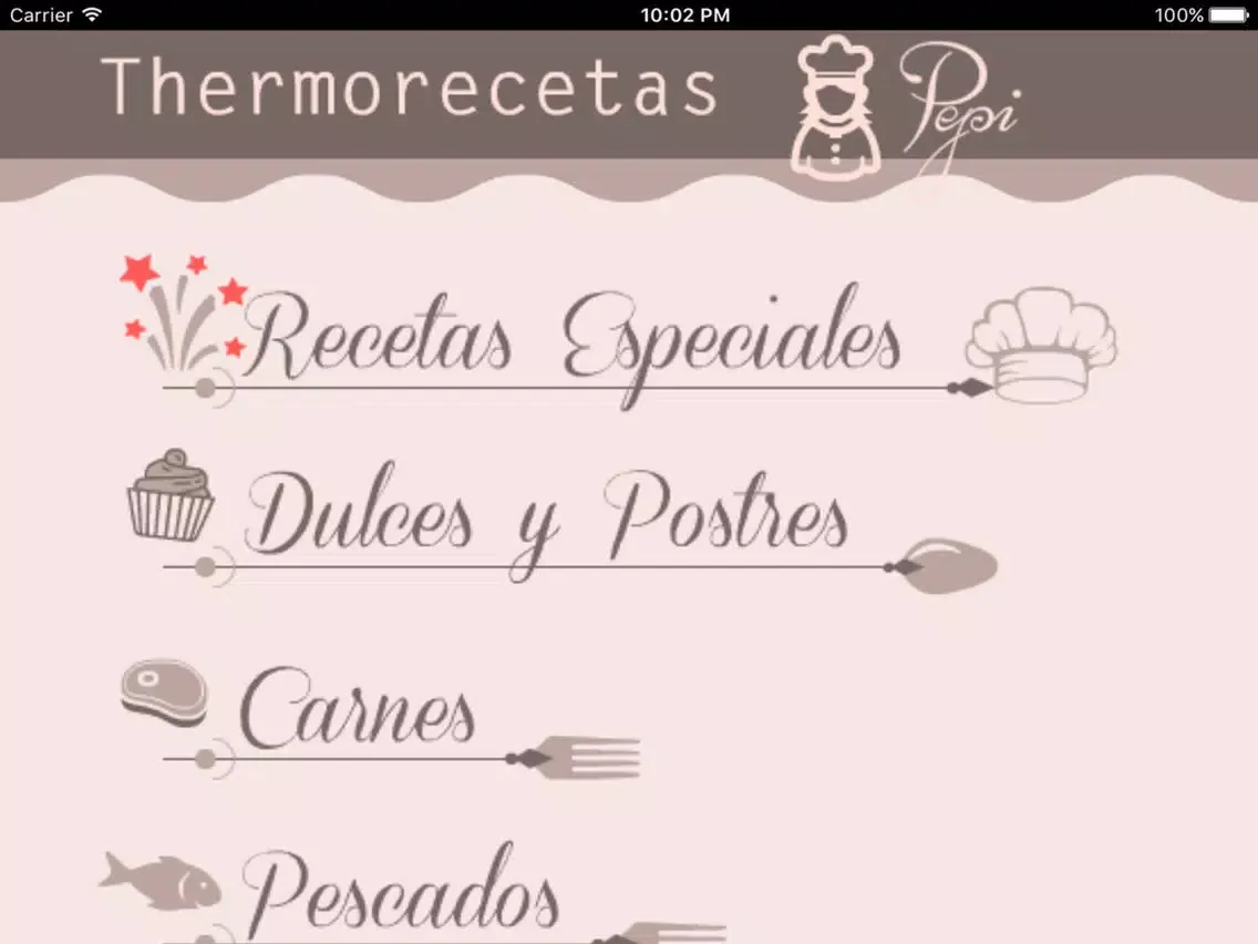 Captures d'écran de Recetas para Thermomix iPad 