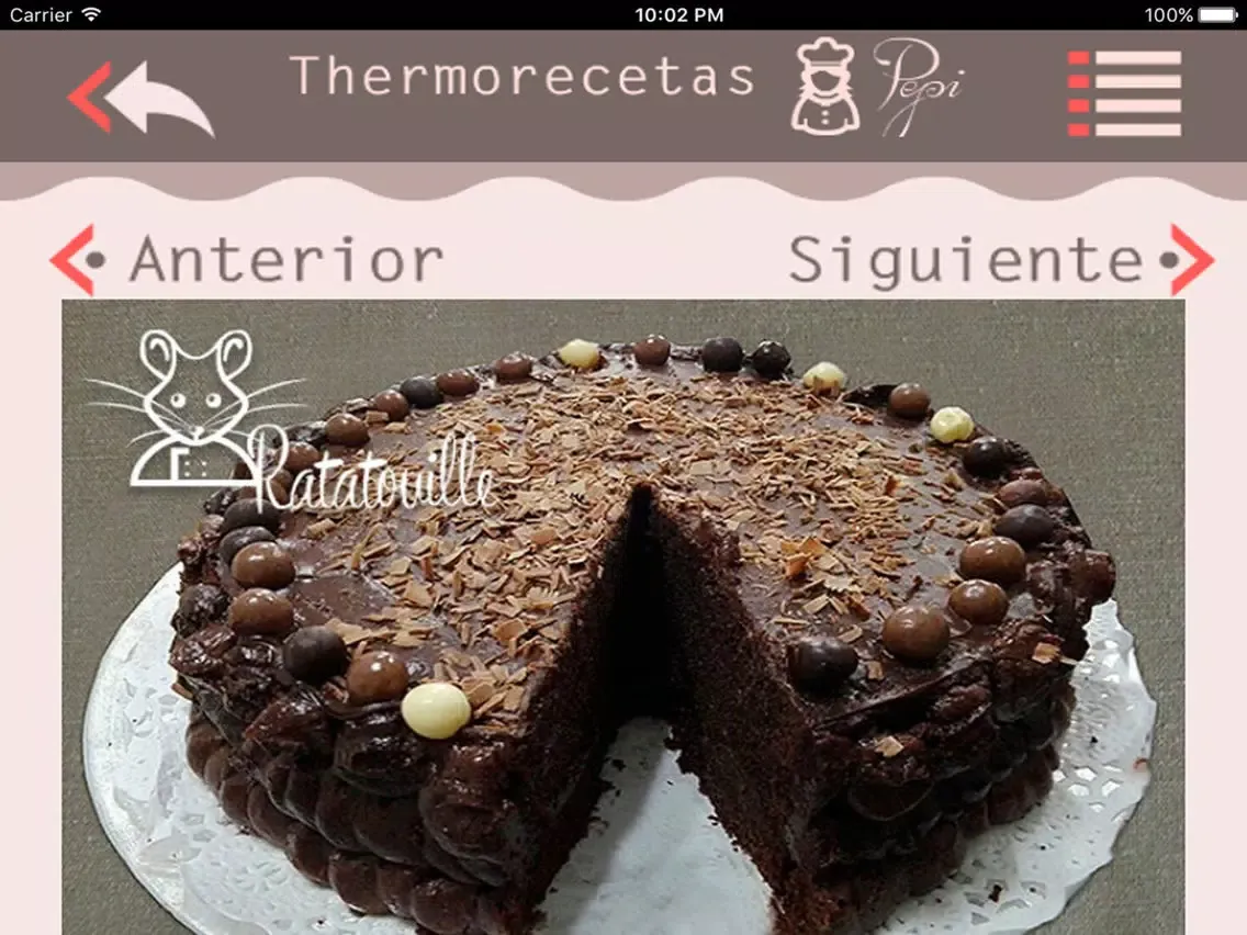 Captures d'écran de Recetas para Thermomix iPad 