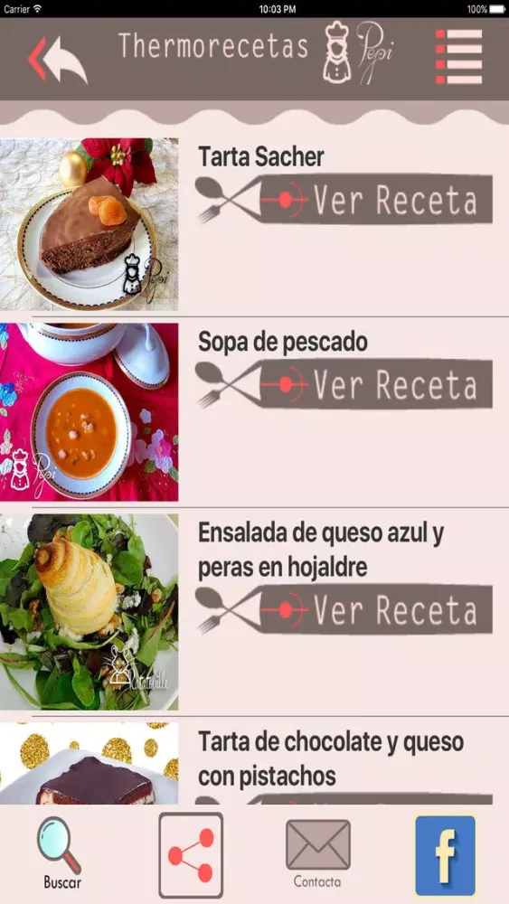 Captures d'écran de Recetas para Thermomix