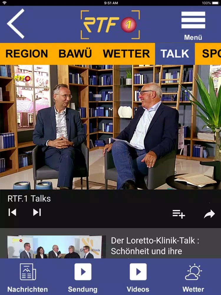 RTF1 Regionalfernsehen iPad  سکرین شاٹس