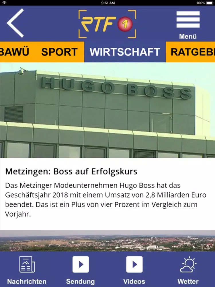 RTF1 Regionalfernsehen iPad  سکرین شاٹس