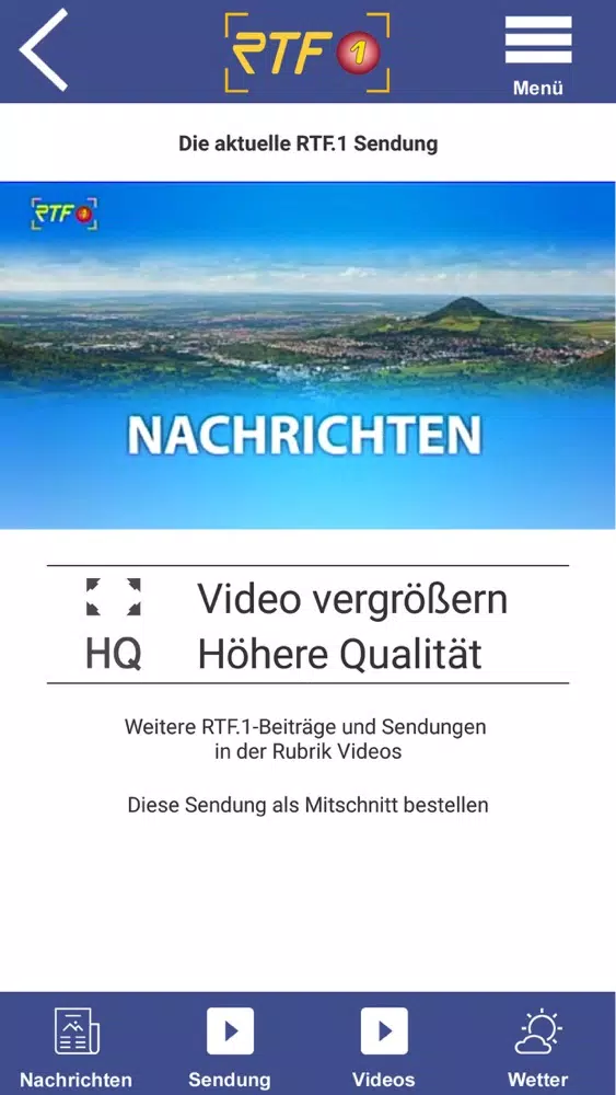 RTF1 Regionalfernsehen سکرین شاٹس
