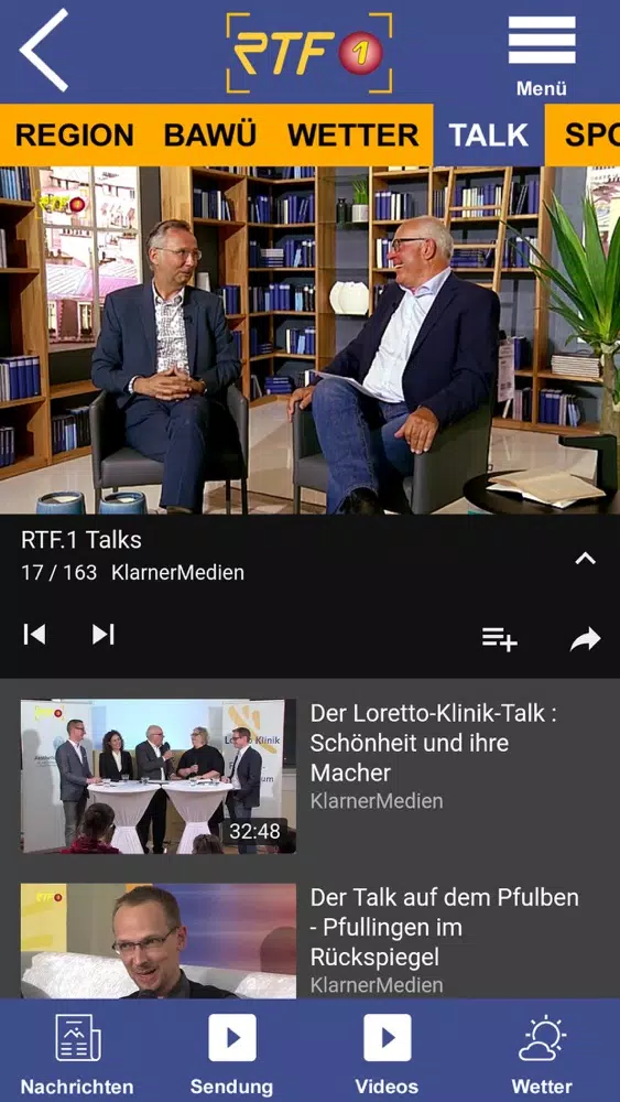 RTF1 Regionalfernsehen سکرین شاٹس