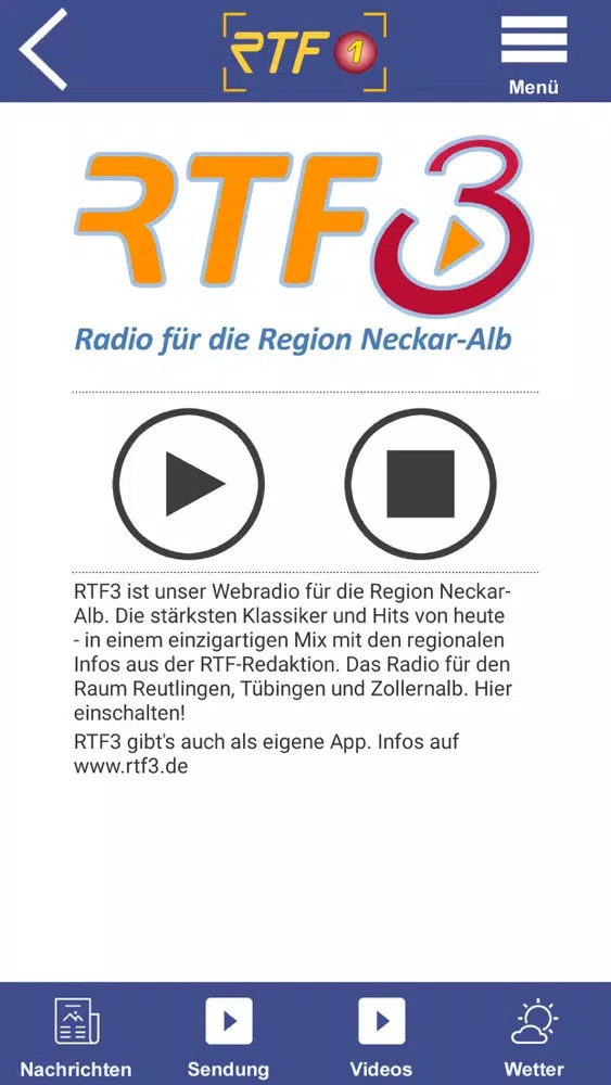 RTF1 Regionalfernsehen سکرین شاٹس