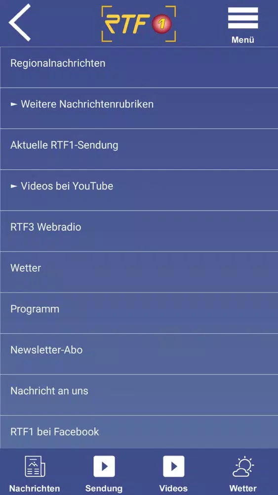 RTF1 Regionalfernsehen سکرین شاٹس