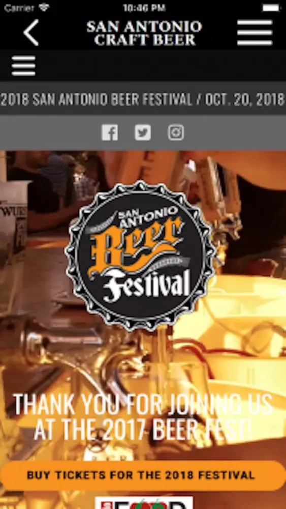 Tangkapan layar San Antonio Craft Beer