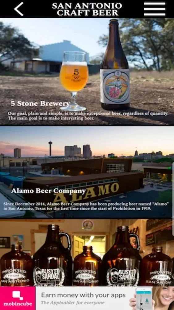 Tangkapan layar San Antonio Craft Beer
