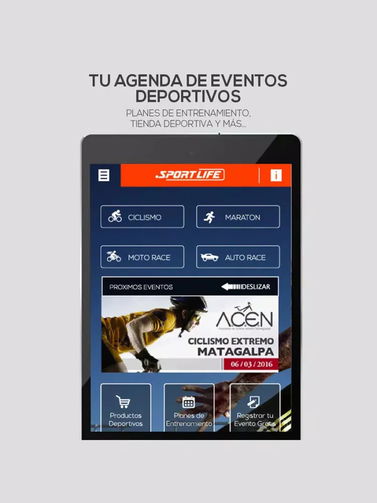 SportLife Nicaragua iPad 應用截圖