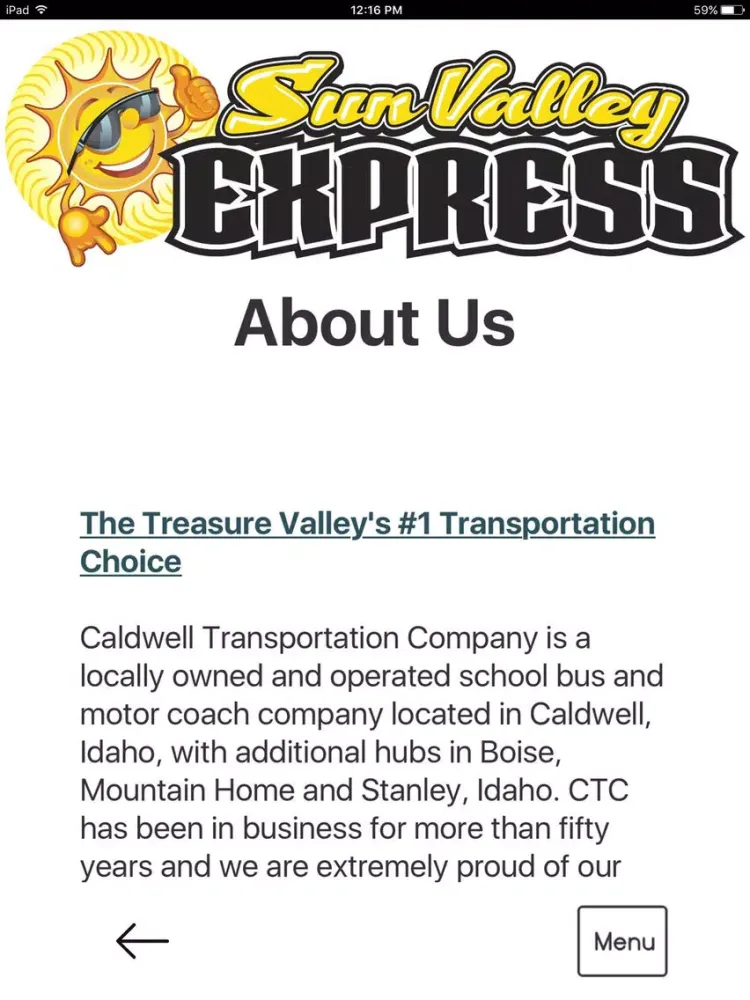 Capturas de pantalla de Sun Valley Express iPad 
