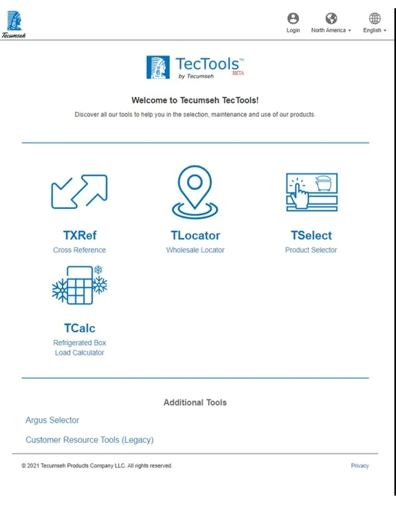 Tecumseh TecTools iPad  Screenshots
