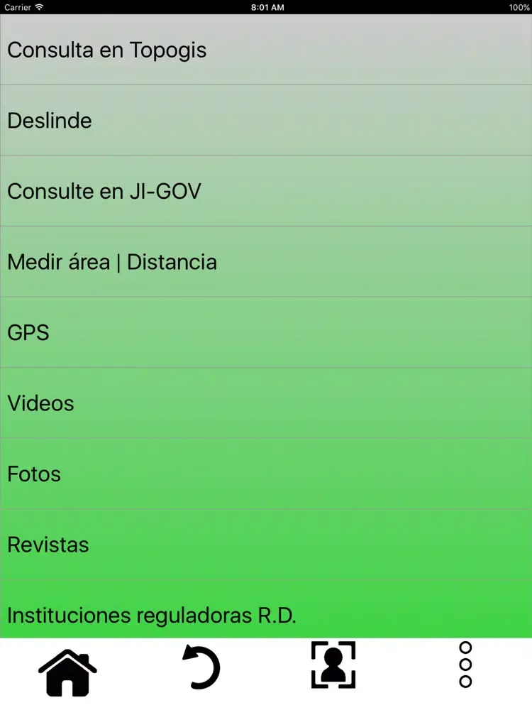 Captures d'écran de Topodata iPad 