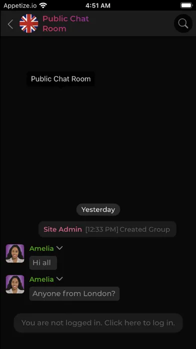 Скриншоты UK Chat Room