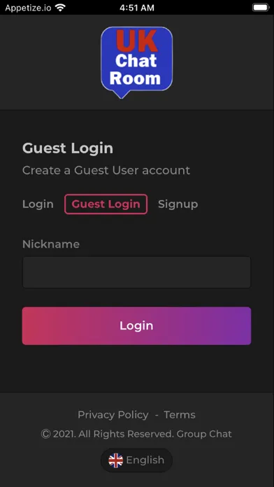 Скриншоты UK Chat Room