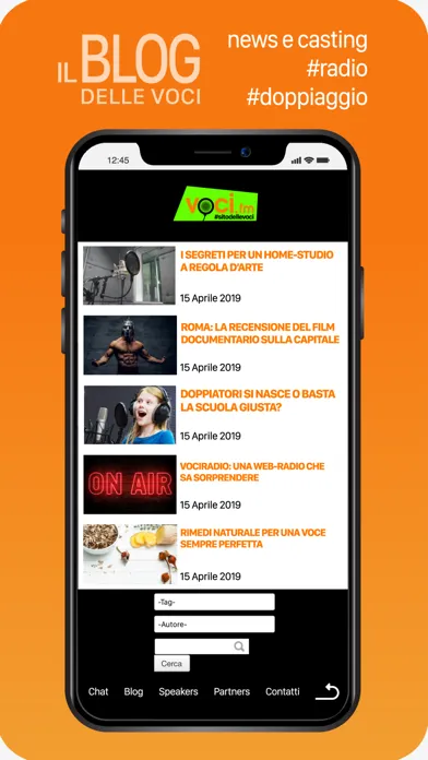 Zrzuty ekranu VOCI.fm