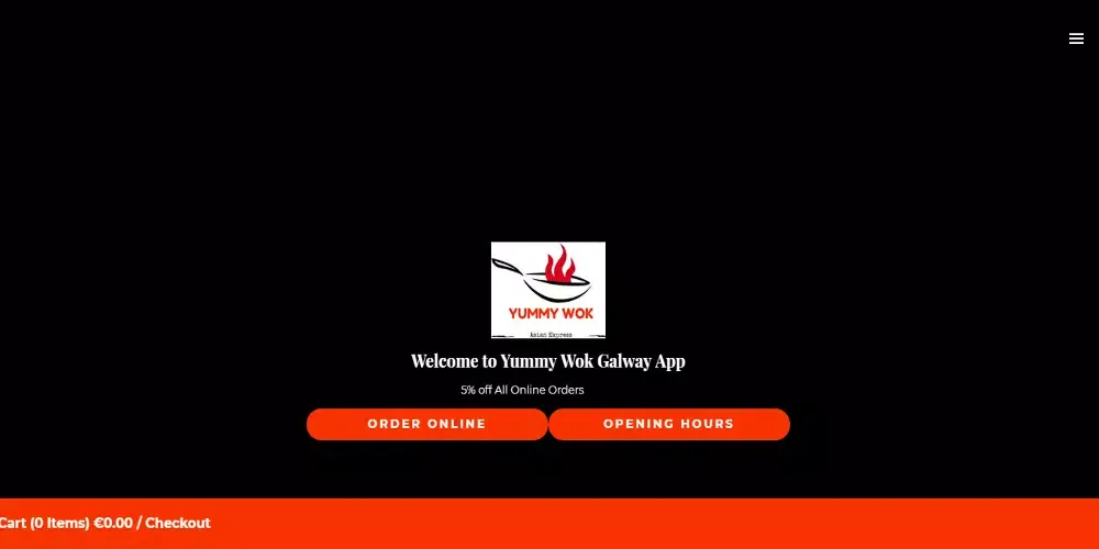 Capturas de tela do Yummy Wok