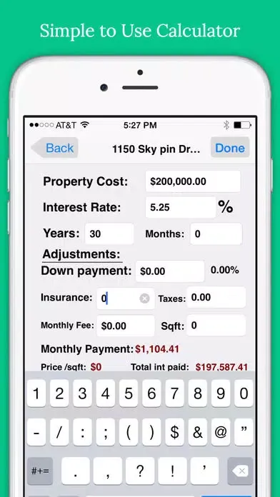 Easy Mortgages ~ Mortgage Calculator应用截图
