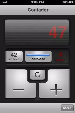Tangkapan layar Contador Mobint 1.0