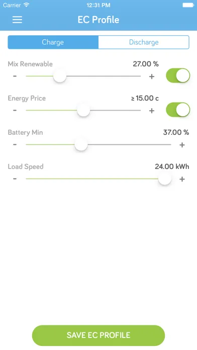 Скриншоты EV APP – Electric Vehicle Charging Controller
