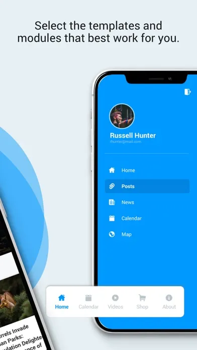 Capturas de tela do mobiSHOUT! for WordPress