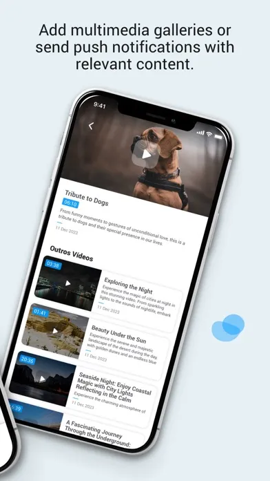 Capturas de tela do mobiSHOUT! for WordPress