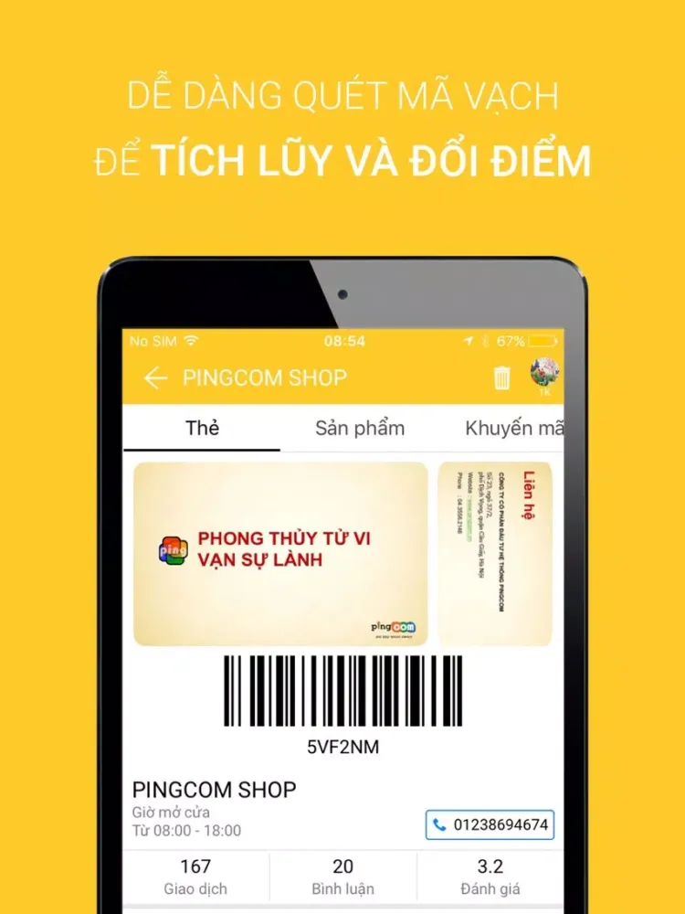 ภาพหน้าจอของ Mobio - Thay Thẻ Thành Viên iPad 