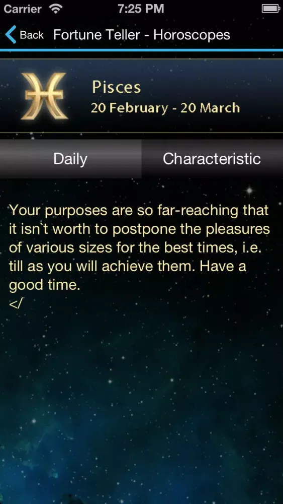 Fortune Teller Astrology Screenshots