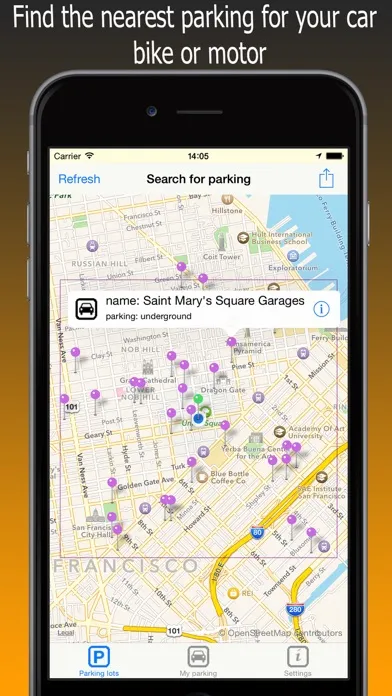Park Assistance - find parking for your car, bike سکرین شاٹس