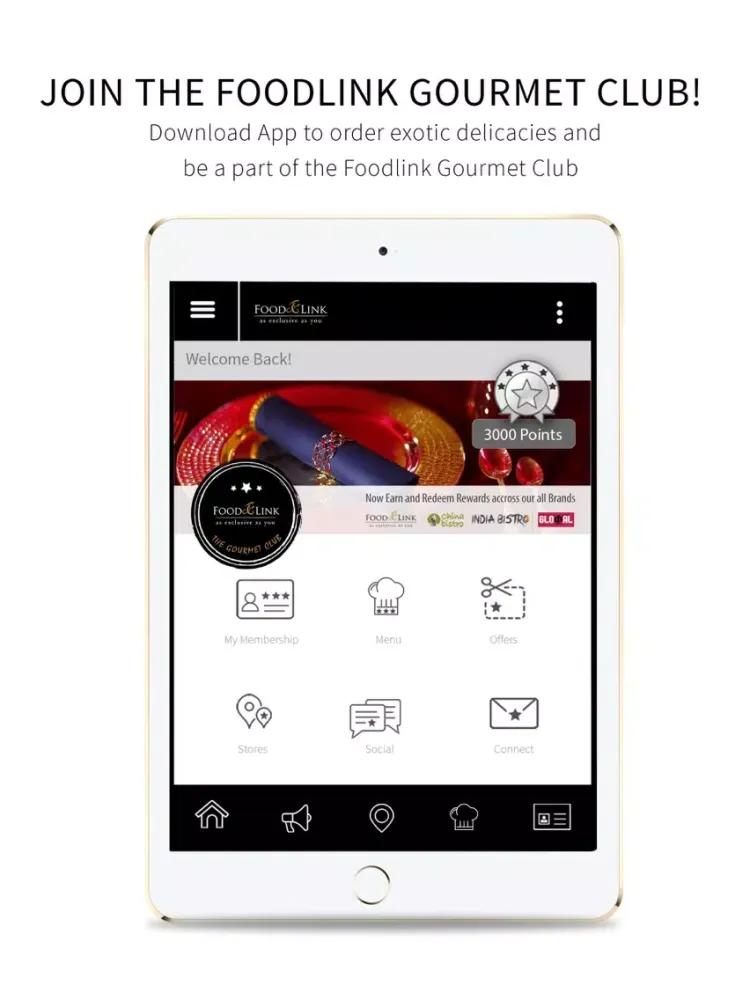 Foodlink Gourmet Club iPad  स्क्रीनशॉट