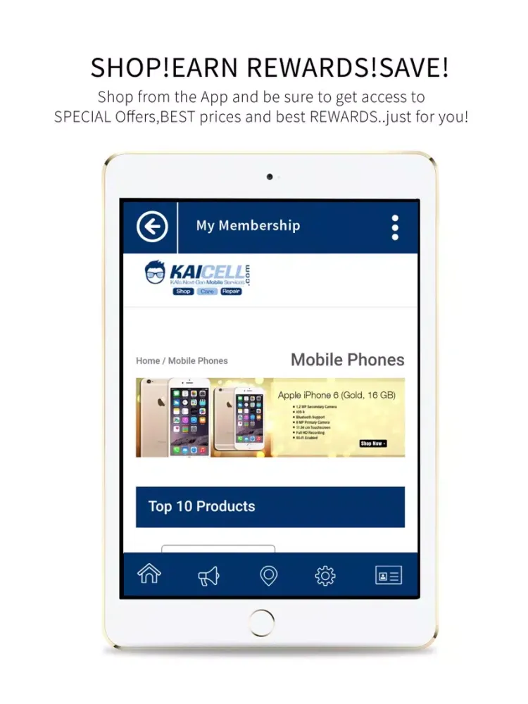 Kaicell mLoyal App iPad  스크린샷