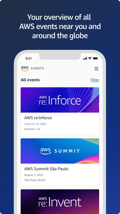 AWS Events应用截图