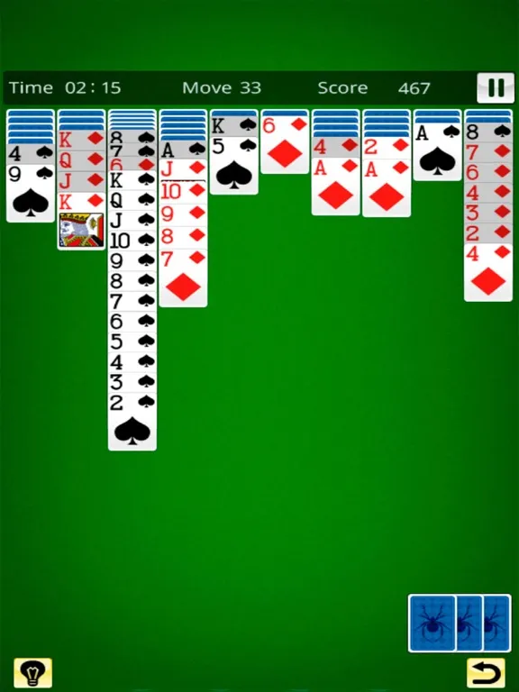 Spider Solitaire King iPad  سکرین شاٹس