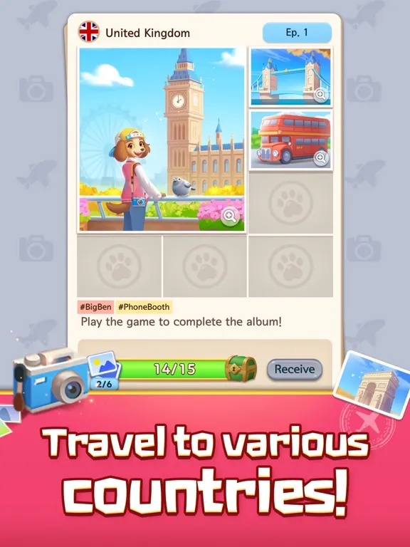 Match Puzzle Travel iPad  Screenshots