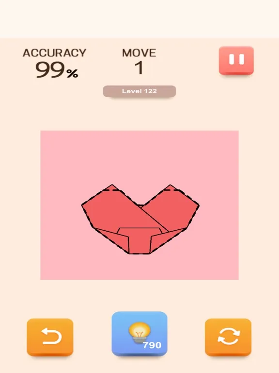 Paper Folding Puzzle iPad  Screenshots