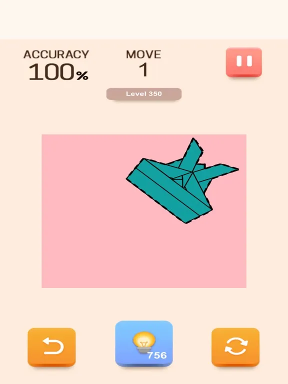 Paper Folding Puzzle iPad  Screenshots