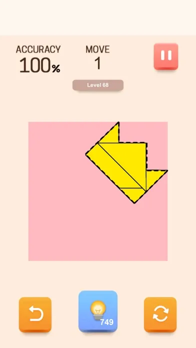 Paper Folding Puzzle Screenshots