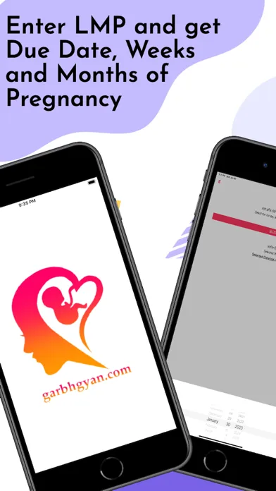 Capturas de pantalla de Garbhgyan Pregnancy Calculator