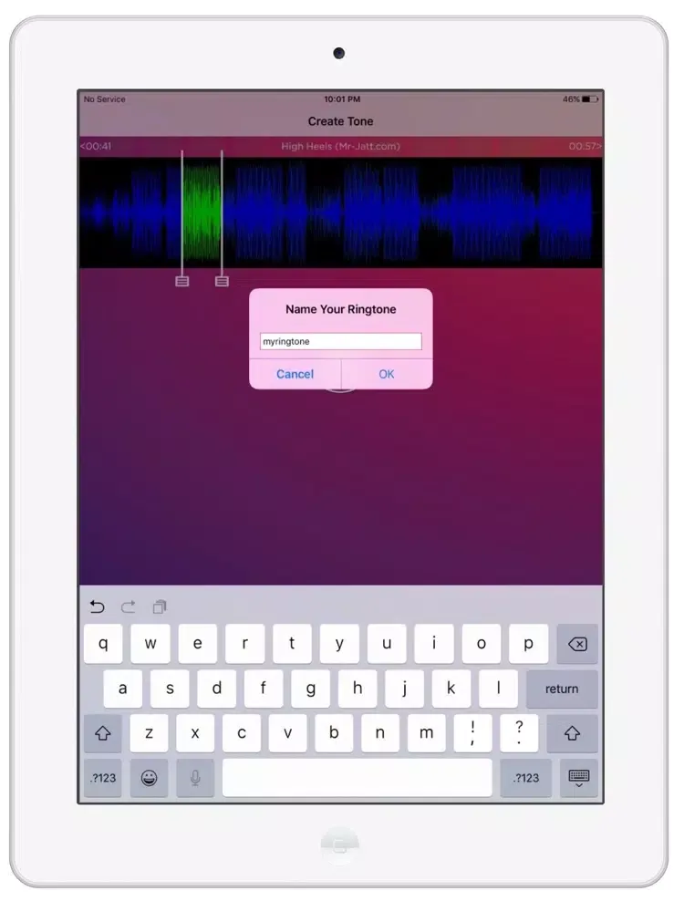 Zrzuty ekranu iToneMaker iPad 
