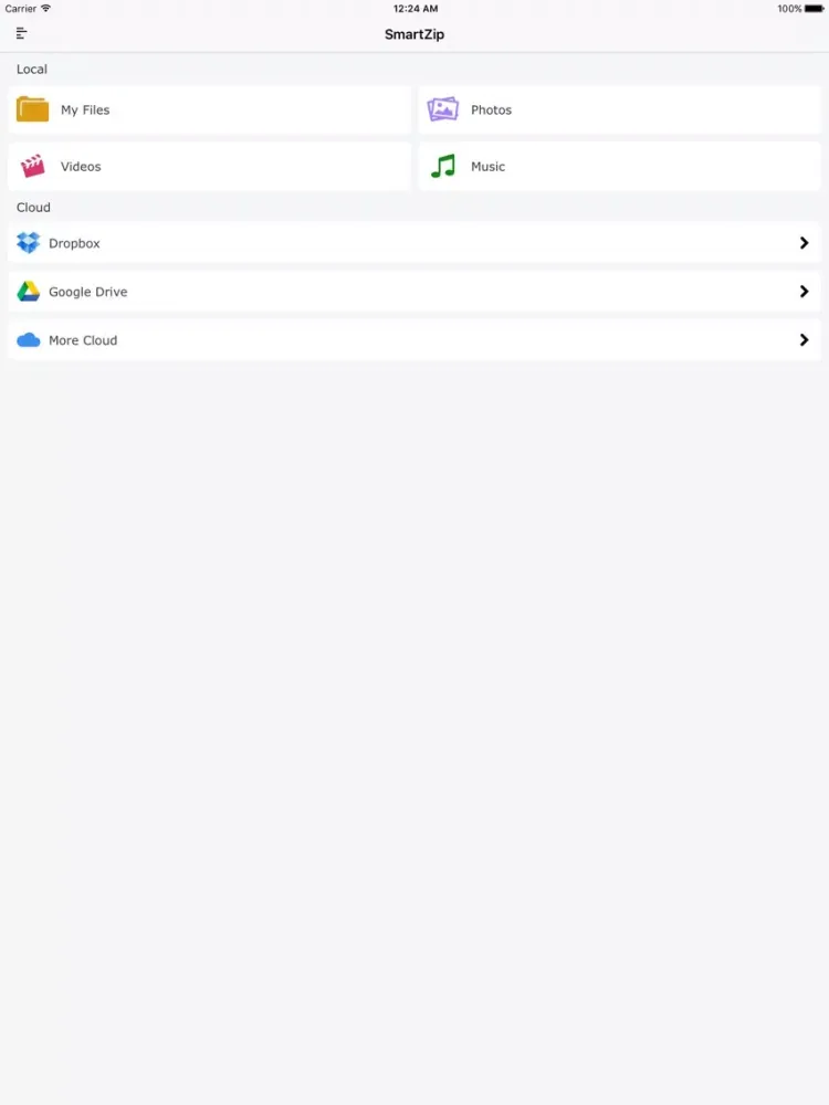 SmartZip iPad  스크린샷