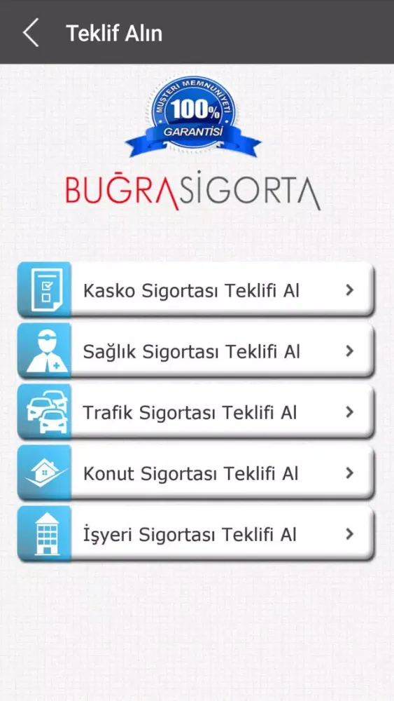 Buğra Sigorta應用截圖