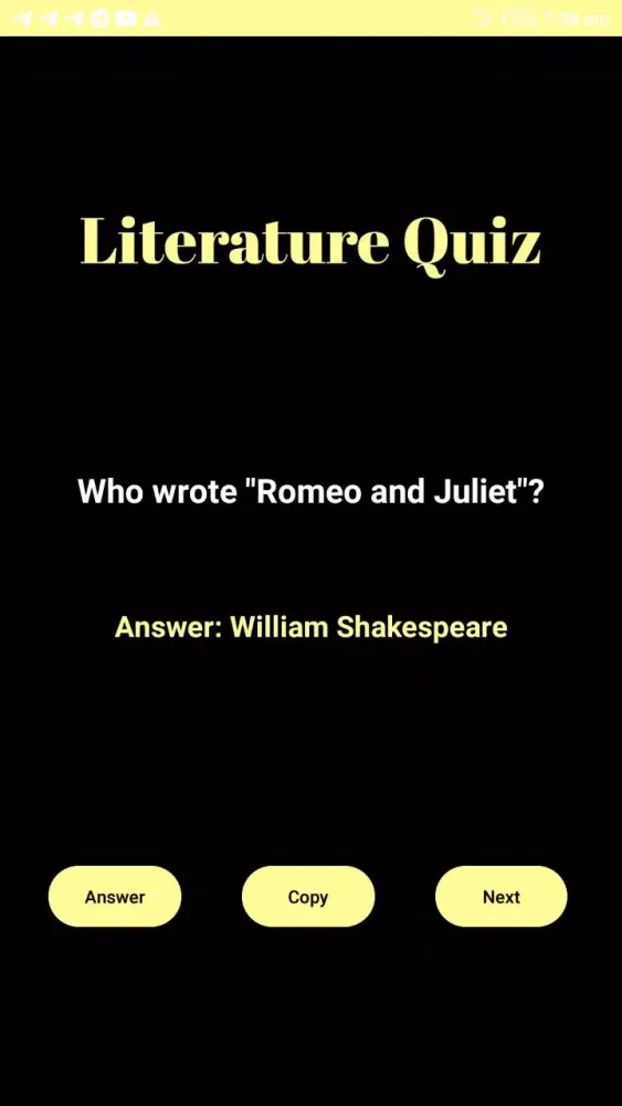 صور Literature Quiz