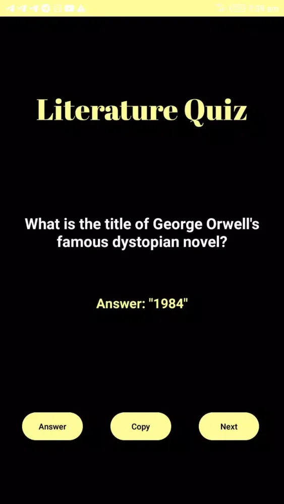 صور Literature Quiz