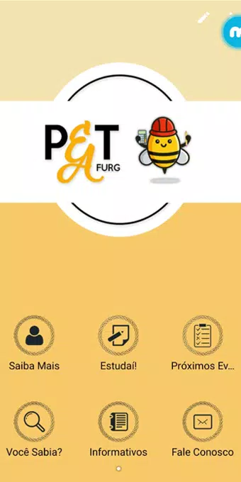 APP do PET-EA FURG Screenshots