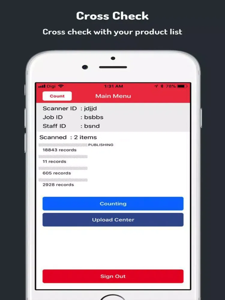 Mobile Inventory System iPad 应用截图