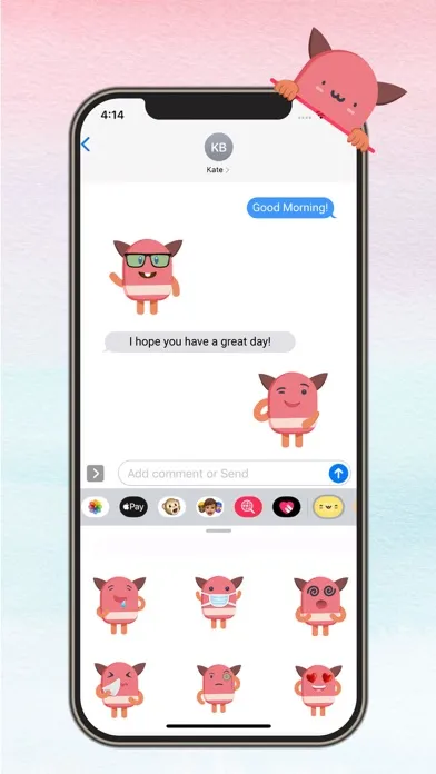 Cute Kawaii: iMessage Stickers应用截图