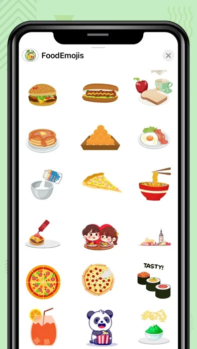 Ảnh chụp màn hình của Food Emojis: Animated GIFs