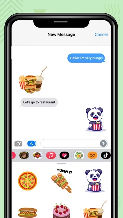 Ảnh chụp màn hình của Food Emojis: Animated GIFs