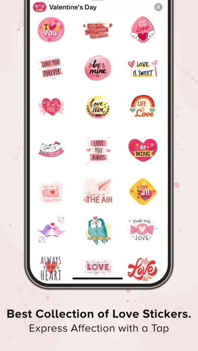 Tangkapan skrin Couple Love Stickers: iMessage